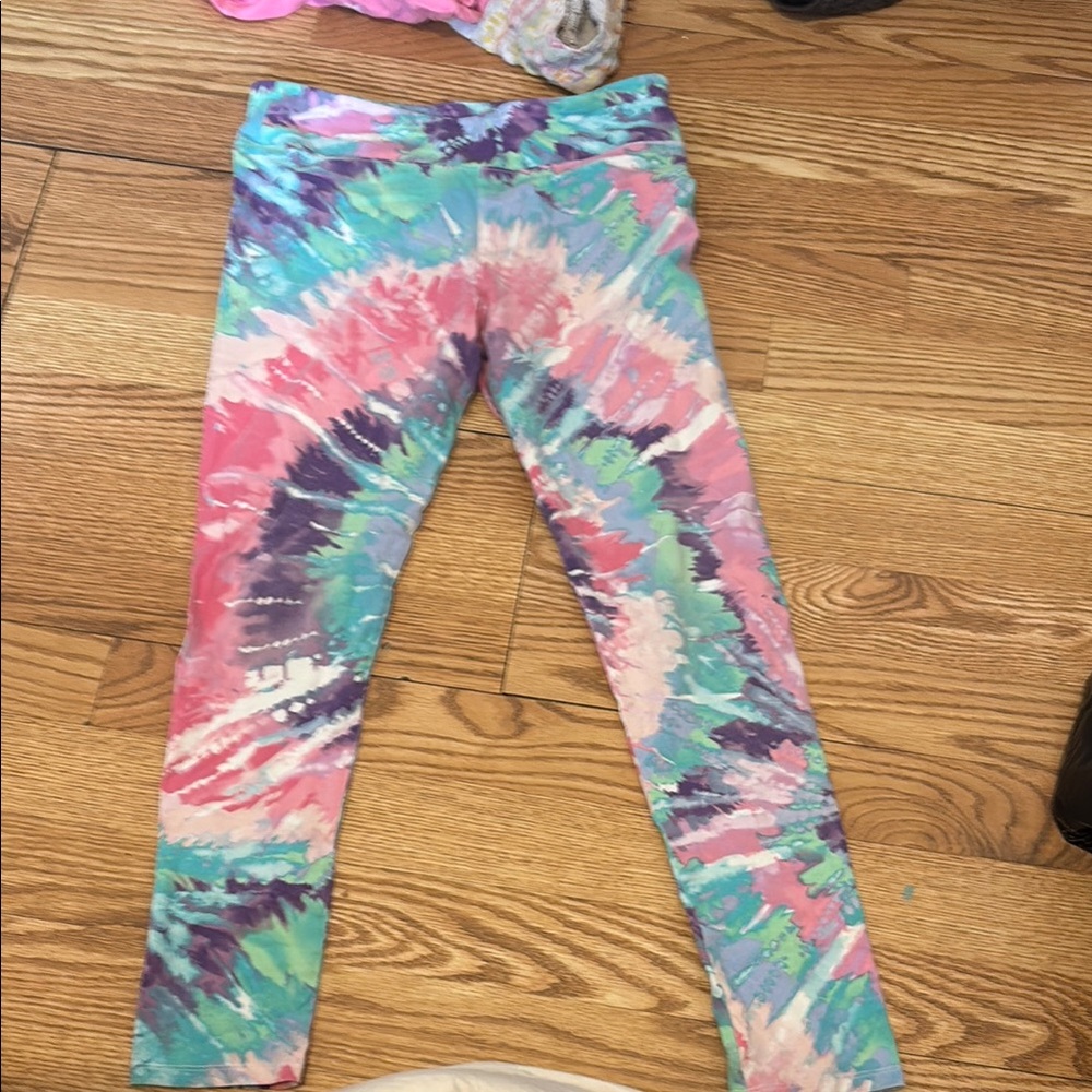 Colorful Tie-Dye Kids Leggings